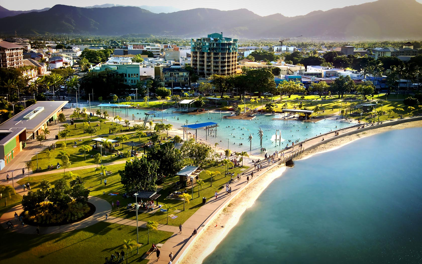 Cairns Esplanade Lagoon near The Abbott Boutique Hotel