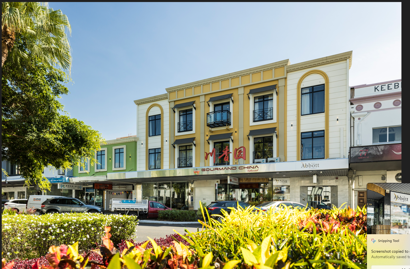 The Abbott Boutique Hotel exterior on Abbott Street Cairns