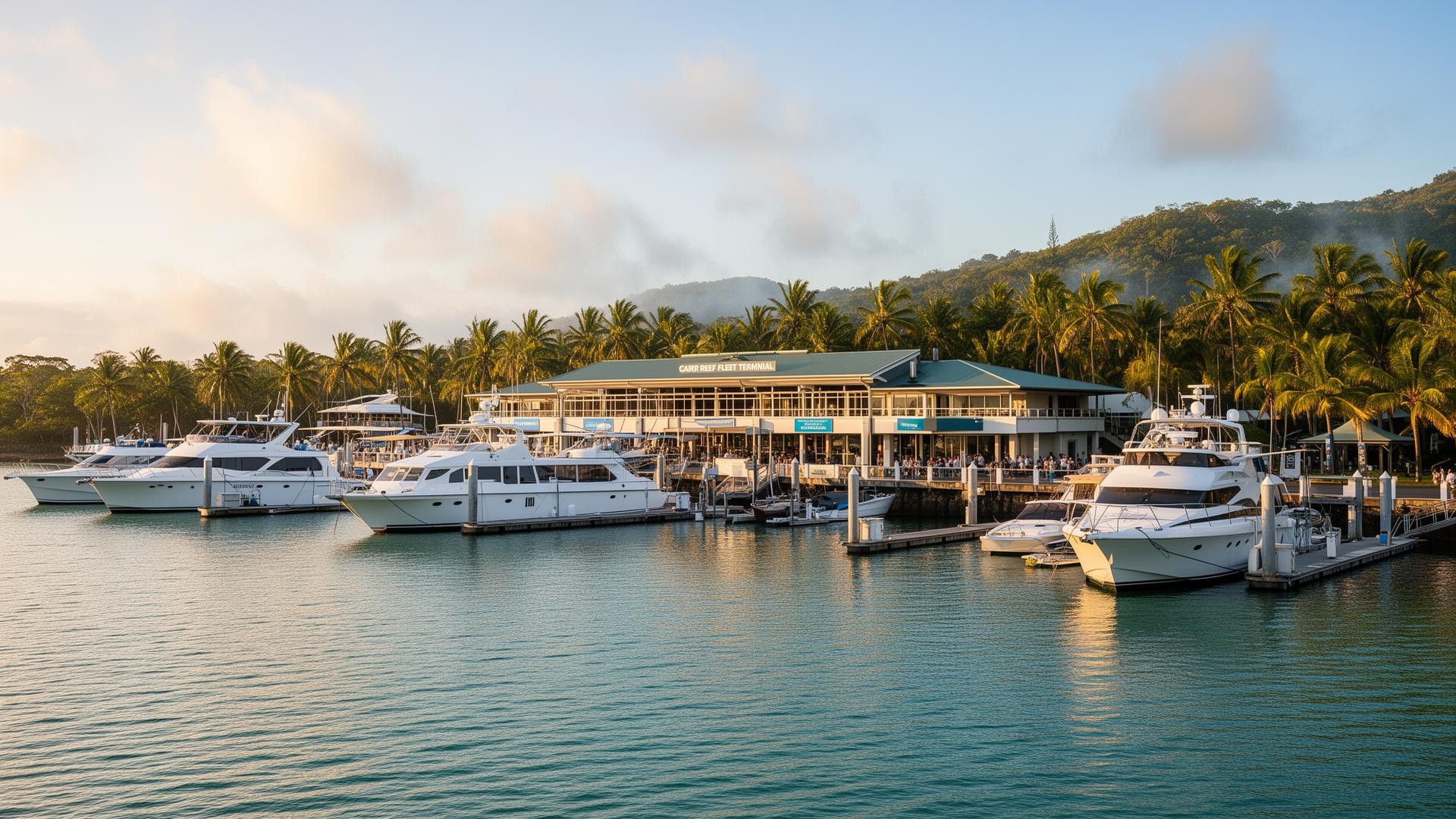 Cairns marina near The Abbott Boutique Hotel